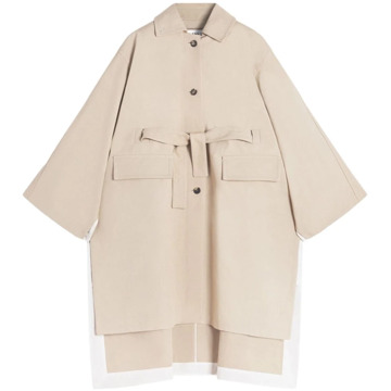 Lanvin Beige Katoenen Gabardine Cape Jas Lanvin , Beige , Dames - XS