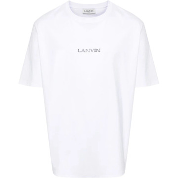 Lanvin Geborduurde T-shirts en Polos Lanvin , White , Heren - Xl,M,S