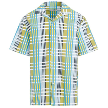 Lanvin Multicolor Geruite Bowling Shirt Lanvin , Multicolor , Heren - 2Xl,Xl,L