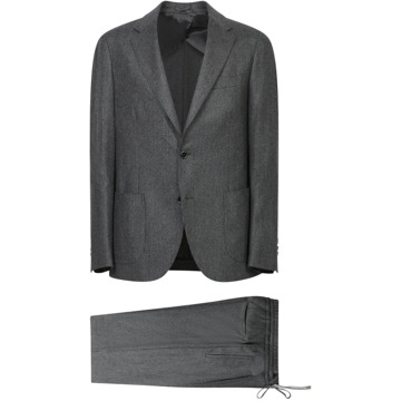 Lardini Grijs pak voor mannen Elegante stijl Lardini , Gray , Heren - Xl,L,M