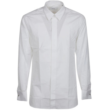 Lardini Klassieke Lange Mouw Shirt Lardini , White , Heren - Xl,L,3Xl