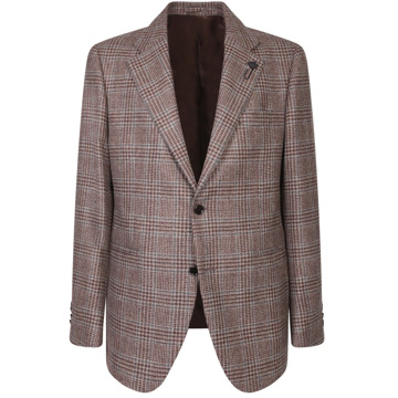 Lardini Stijlvolle Beige Blazer Aw24 Lardini , Beige , Heren - Xl,M,S