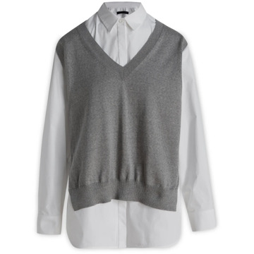 Lardini Stijlvolle Overhemden Collectie Lardini , Gray , Dames - 3XS