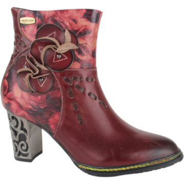 Laura Vita Ledao 43 wine dames enkellaarzen gekleed Rood - 39