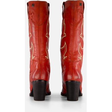 Lazamani Cowboylaarzen rood Leer - 37,38