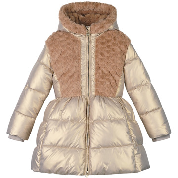 Le Chic meisjes winterjas Goud - 116