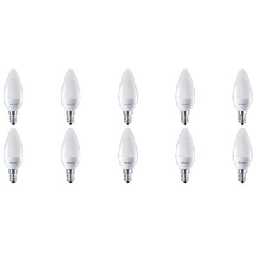 LED Lamp 10 Pack - CorePro Candle 827 B38 FR - E14 Fitting - 7W - Warm Wit 2700K Vervangt 60W