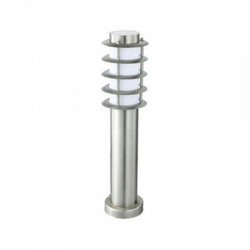LED Tuinverlichting - Staande Buitenlamp - Nalid 3 - E27 Fitting - Rond - RVS - Philips - CorePro Lustre 827 P45 FR - Zilverkleurig