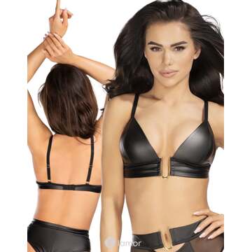 Lederlook Beha, AX10571 - Maat: S