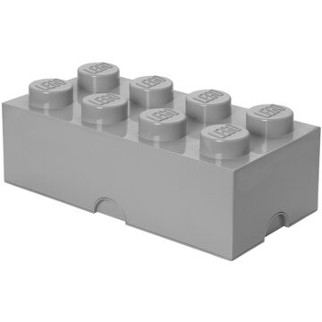 LEGO Opbergbox Brick 8, Grijs - LEGO