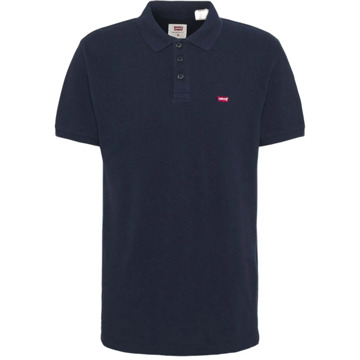 Levi's Pique Polo Blauw Donkerblauw