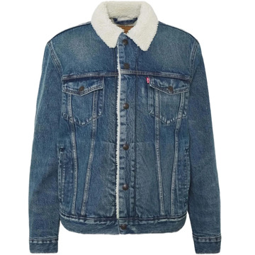 Levi's Type 3 Sherpa spijkerjas met teddy voering Indigo