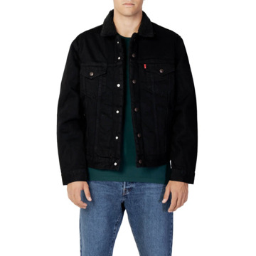 Levi's Type 3 Sherpa spijkerjas met teddy voering Zwart