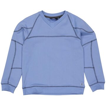 Levv Jongens sweater - Kenton - Midden blauw - Maat 140