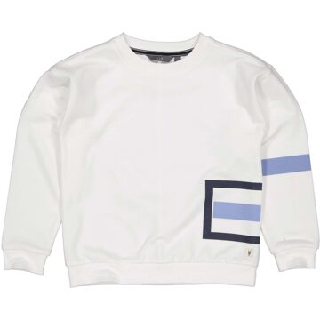 Levv Jongens sweater - Kenzi - Wit - Maat 140