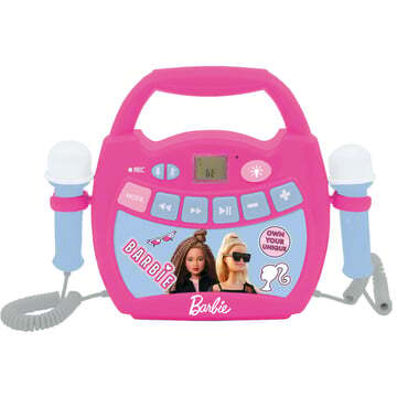 Lexibook Light Barbie Bluetooth®-luidspreker met licht en microfoon en oplaadbare batterij Roze/lichtroze