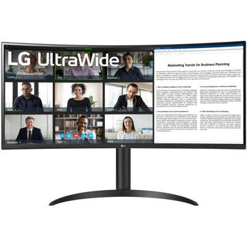 LG UltraWide 34WR55QK-B Monitor Zwart
