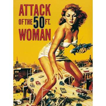 Liby - Attack Of The 50ft. Woman Kunstdruk 60x80cm