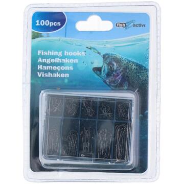 Lifetime Vishaak assortiment in 5 maten 100-delig zwart