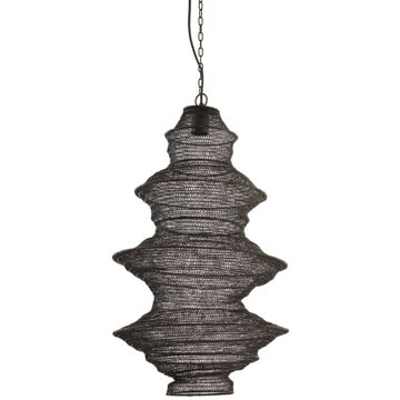 Light & Living Hanglamp Nakisha - Zwart - Ø40cm