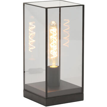 Light & Living Tafellamp ASKJER - 15x15x32.5cm - Zwart