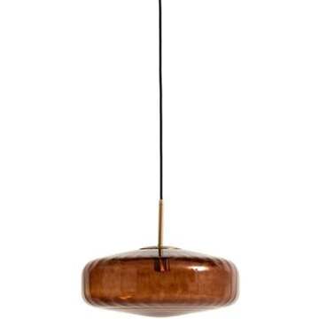 Light & Living vtwonen Hanglamp Pleat - Antiek Bruin - Ø30cm