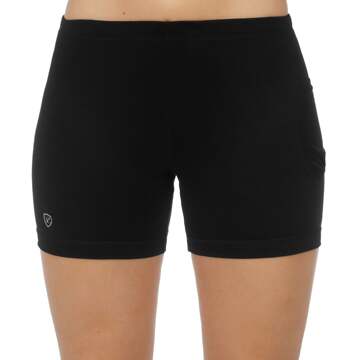 Limited Sports Tight Short Voor Tennisballen Dames-Zwart - 3XL