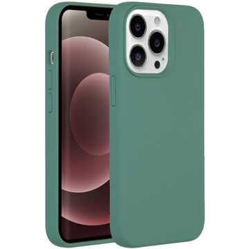 Liquid Silicone voor Apple iPhone 13 Pro Max Telefoonhoesje Groen