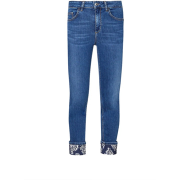 Liu Jo Denim Skinny Jeans Bloemenprint Liu Jo , Blue , Dames - W26,W27,W25,W32