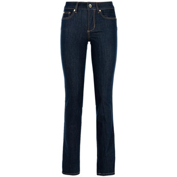 Liu Jo Hoge Taille Blauwe Denim Jeans Liu Jo , Blue , Dames - W26,W32,W28,W29