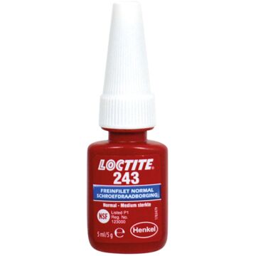 Loctite 243 Borgmiddel medium (blauw) 5ml