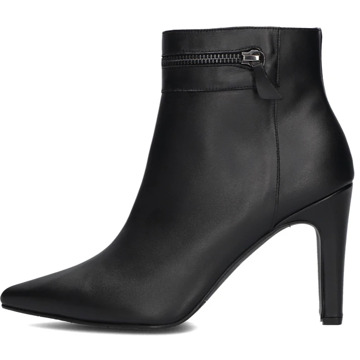 Lodi Zwarte Leren Enkellaarzen met Puntige Neus Lodi , Black , Dames - 39 Eu,41 EU