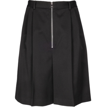 Loewe Zip Bermuda Shorts - Oversized Fit Loewe , Black , Heren