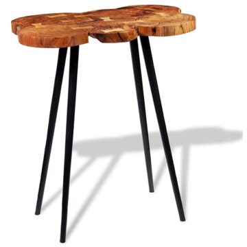 Log Bar Table Solid Acacia Wood 90x60x110 cm