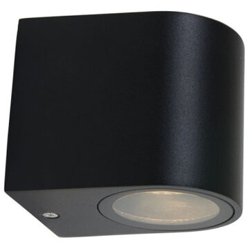 Logan - wandlamp rond - zwart