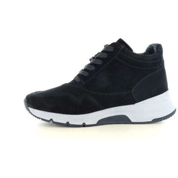 Longo Halfhoge veterschoen zwart - 42