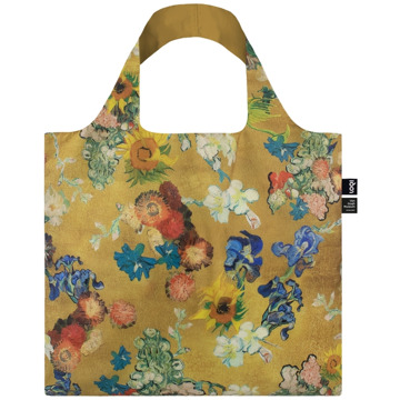 Loqi Bag Vincent Van Gogh 50th Anniversaire Bouquet Flower Pattern Gold