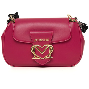 Love Moschino Stijlvolle handtas met verstelbare band Love Moschino , Pink , Dames - ONE Size