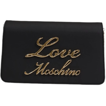 Love Moschino Zwarte schoudertas met rits Love Moschino , Black , Dames - ONE Size