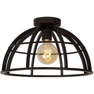 Lucide DIKRA Plafonnière 1xE27 - Zwart
