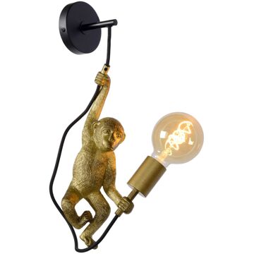 Lucide EXTRAVAGANZA CHIMP Wandlamp 1xE27 - Zwart