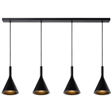 Lucide GIPSY Hanglamp 4xE27 - Zwart