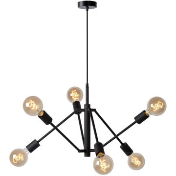 Lucide LESTER Hanglamp 6xE27 - Zwart