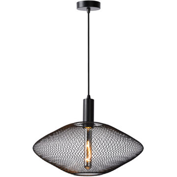 Lucide MESH Hanglamp 1xE27 - Zwart