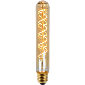 Lucide T32 - Filament Lamp - Ø 3,2 Cm - Led Dimb. - E27 - 1x5w 2200k - Amber Crème