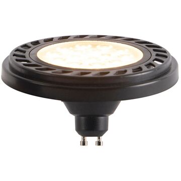 LUEDD Gu10 Dimbare Led Ar111 Zwart 8w 600 Lm 2700k