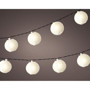 Lumineo LED solar lampionnen 10 lampen 450cm