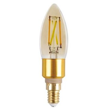 Lutec Connect Slimme Ledlamp Filament Amber Ø3,5cm E14 5,5w