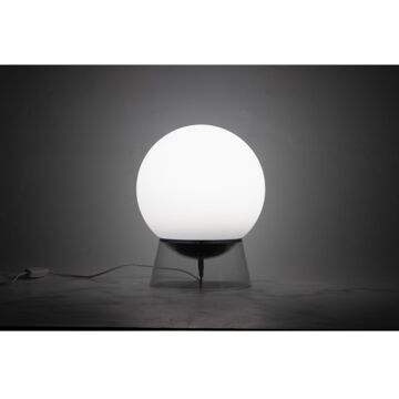 Lutec Connect Tafellamp Globe Zwart Led Wit En Gekleurd Licht ⌀20cm