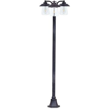 Lutec Tuinlantaarn Cate Zwart Roest ⌀43cm 3xe27